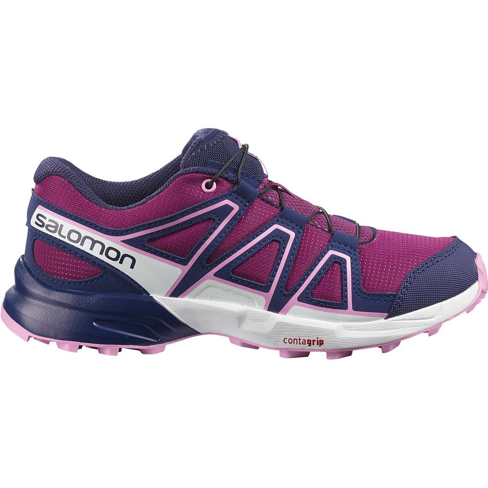 SALOMON SPEEDCROSS J Philippines - Kids' Trail Running Shoes - Purple | 903675-ZMQ